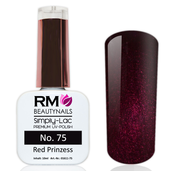 UV Polish Simply Lac Red Rot Dunkelrot Prinzess RM Beautynails