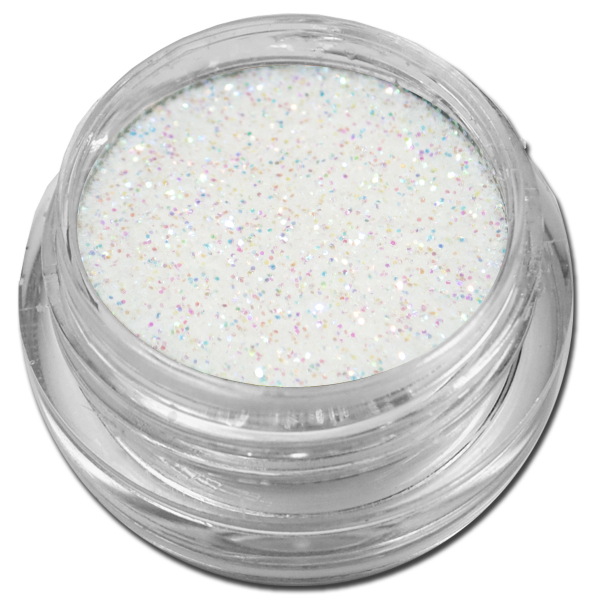 Glitzer Puder Weiss Regenbogen #00213-37