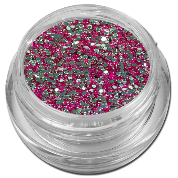 500 Strasssteine Pink rund 1,5mm