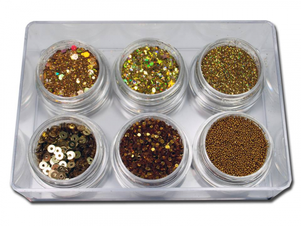 RM Glitter-Nailartset Gold