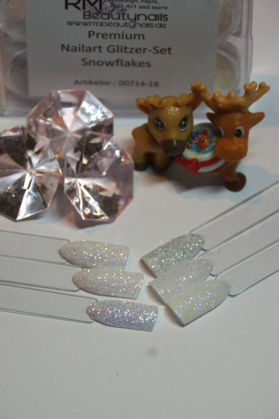 RM Glitter-Nailartset Snowflakes