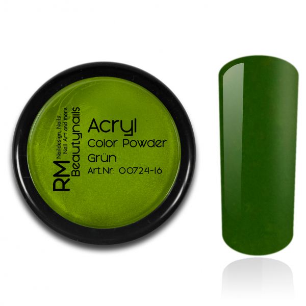Acryl Farb Puder Grün 5g