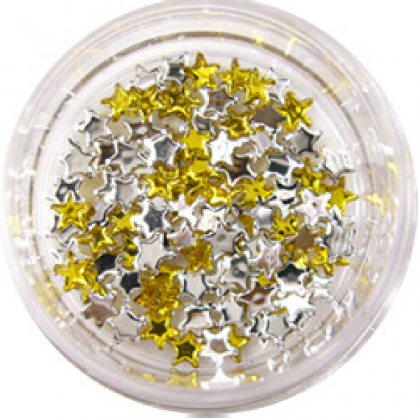 Stern (Strass) Einleger Nail Art Gelb #00615-07