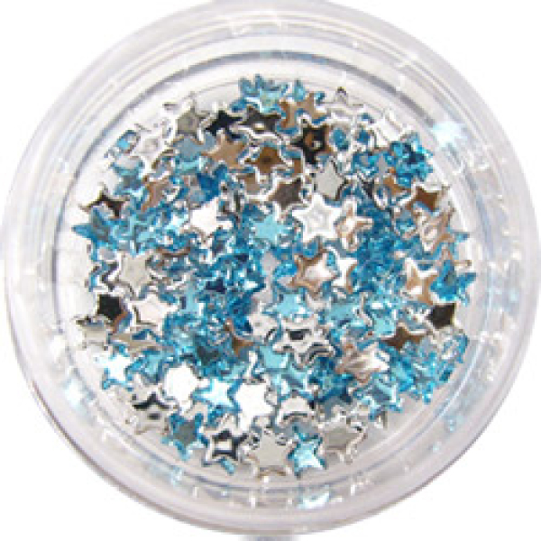 Stern (Strass) Einleger Nail Art Hellblau #00615-04