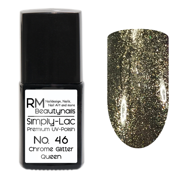 Simply-Lac Premium UV-Polish Nr. 46 Chrome Glitter Queen 10ml