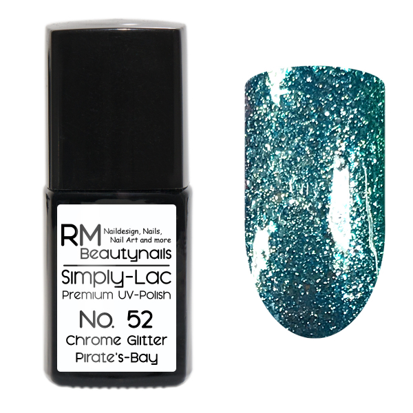 Simply-Lac Premium UV-Polish Nr. 52 Chrome Glitter Pirate's Bay 10ml