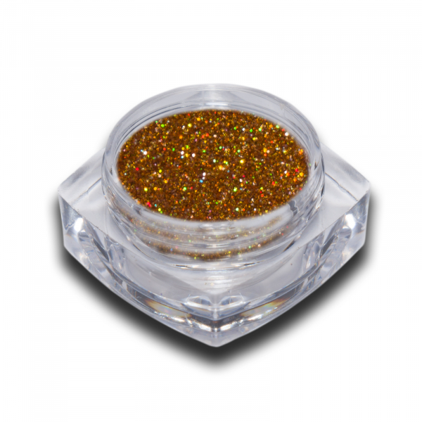 Hologramm Glitter Puder Gelb-Gold