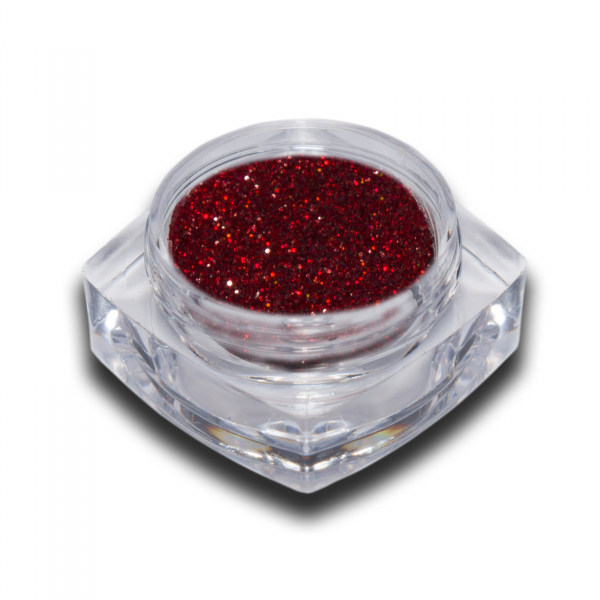 Hologramm Glitter Puder Rot