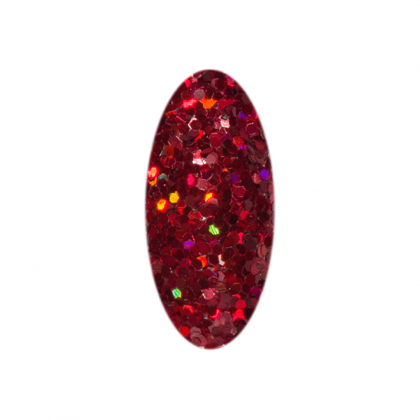 Hologramm Glitter Pailletten Rot
