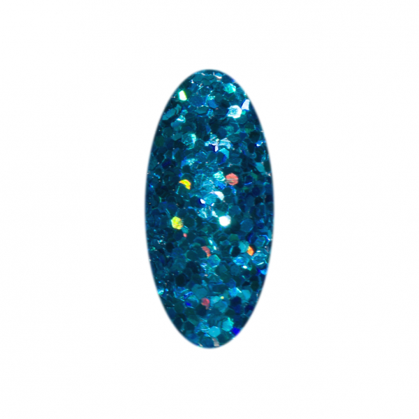 Hologramm Glitter Pailletten Blau