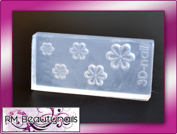 3D Acryl Schablone Blume Nail Art #00331-01