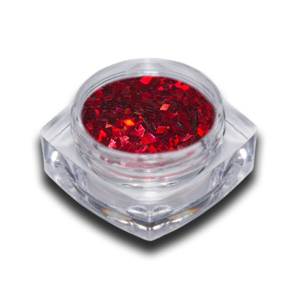 Glitter Rauten Nr. 6 Rot