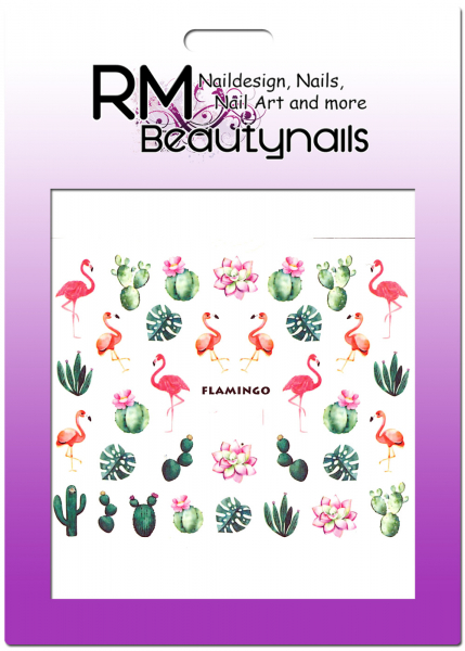 Flamingo Sticker Nail Wrap B919