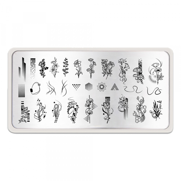 Stamping Schablone BP-L009 Flower Tango