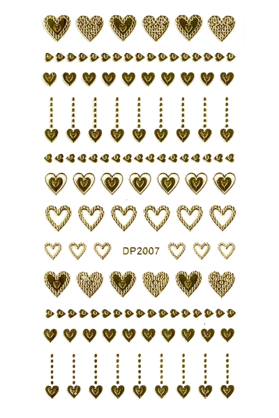 Herz Sticker Gold