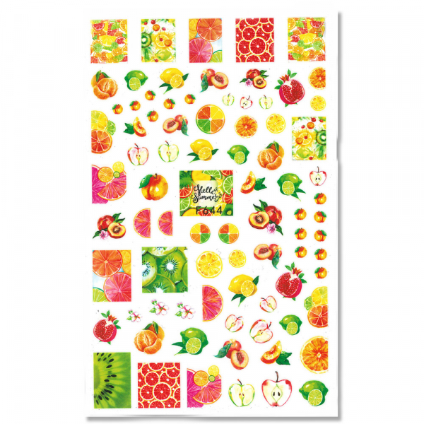 Sommer Früchte Nagel Sticker F644