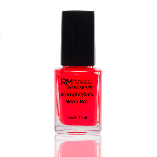 Stamping Lack Neon Rot 12ml