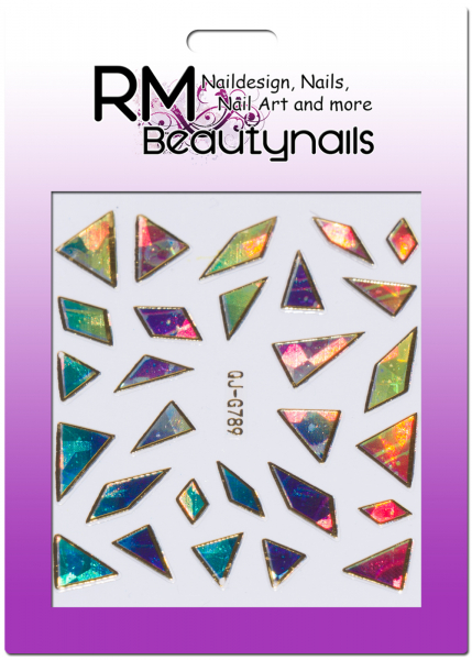 Nail Wrap Holo Splitter Sticker QJ-G789