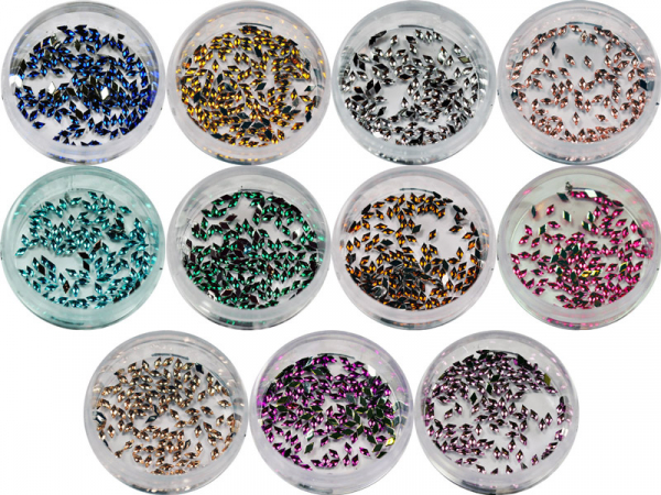 Strasssteine Trapez in verschiedene Farben Nailart #00574