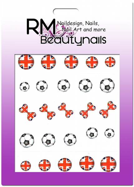 Fussball EM WM Sticker Ball Flagge England