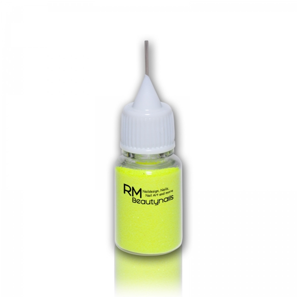 Neon Glitzerpuder Gelb Dosierflasche