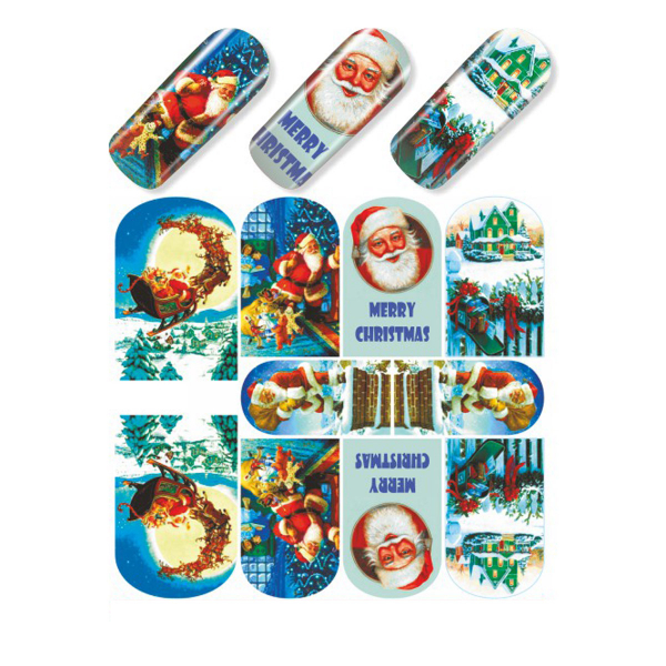 Nail Wrap Fullcover Sticker Weihnachten N419