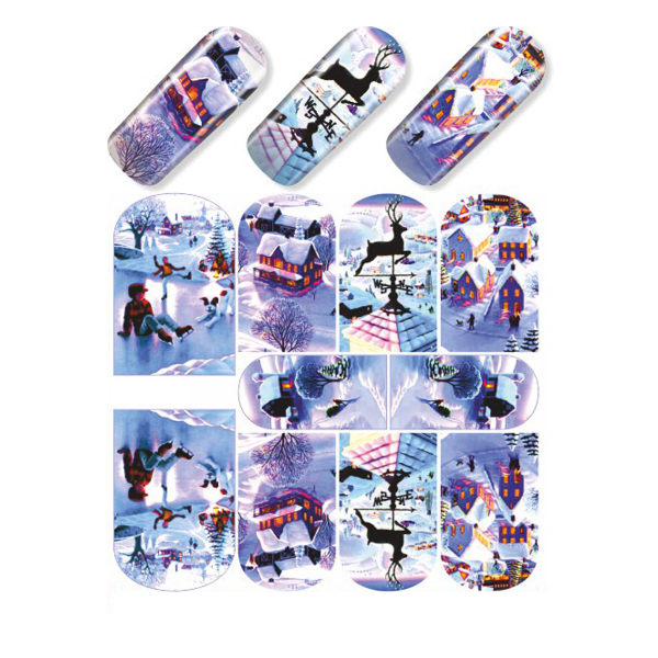 Nail Wrap Fullcover Sticker Weihnachten N427