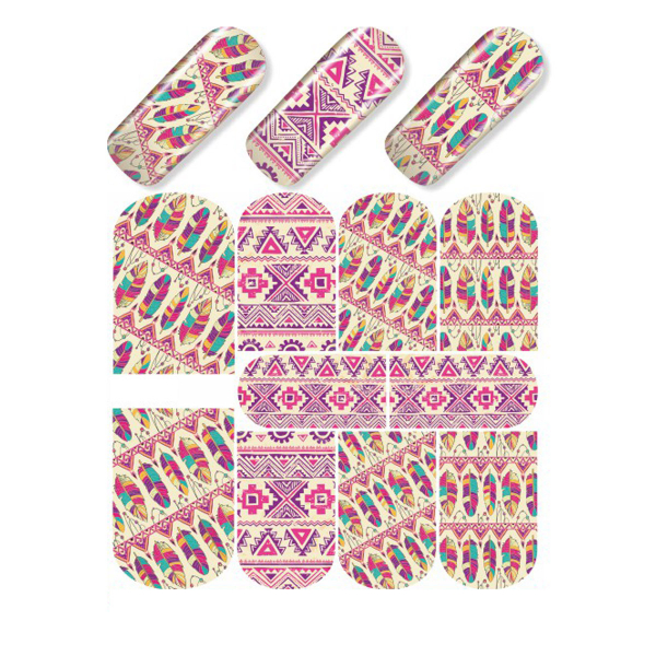 Nail Wrap Fullcover Sticker Federn N454