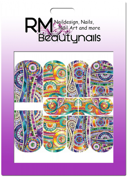 Nail Wrap Fullcover Sticker Retro N456