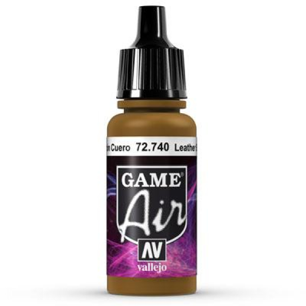 Vallejo Game Air 740 Leather Brown, 17 ml