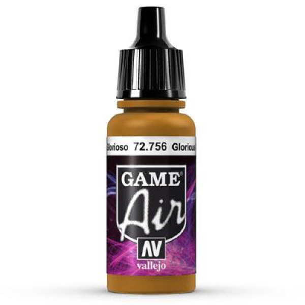 Vallejo Game Air 756 Glorious Gold, 17 ml