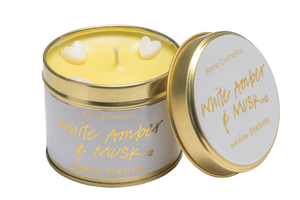 Bomb Cosmetics Handgegossene Kerzen - White Amber  Musk