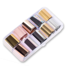 Transferfolien Box Rosegold Silber Gold
