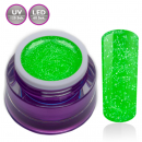 Premium Farbgel Neon Glitter Grün 5ml