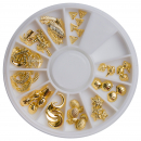 Charms Einleger im Rondell 11 Motive in Gold