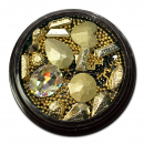 Nailart Döschen Crystal Gold