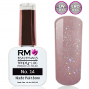 UV Polish Simply Lac Nude Rose Glitter RM Beautynails