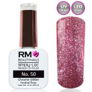 chrome glitter Pink rosa UV Polish nageldesign nails RM Beautynails