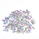 Strasssteine aus Kristallglas Crystal Silver AB Mix 1000 Stück
