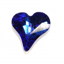 Overlay Herz Heart Strassstein Blau