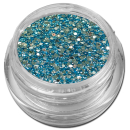 500 Strasssteine Hellblau rund 1,5mm