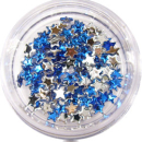 Stern (Strass) Einleger Nail Art Blau #00615-11