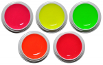 Neon Gel Set -knallige Farben- 5 Farben je 5ml (5x5ml) #00530