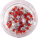 Stern (Strass) Einleger Nail Art Rot #00615-10