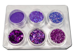 RM Glitter-Nailartset Lila
