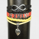 Armband mit Herzanhänger Deutschland WM