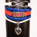 Armband mit Herzanhänger Russland