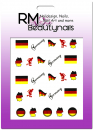 Fussball EM WM Sticker Deutschland Flagge Germany