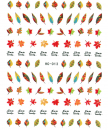 Herbstblätter Nagel Sticker HC013
