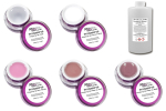Professional Polyacryl Gel Spar Set 5x 15ml und 100ml Cleaner